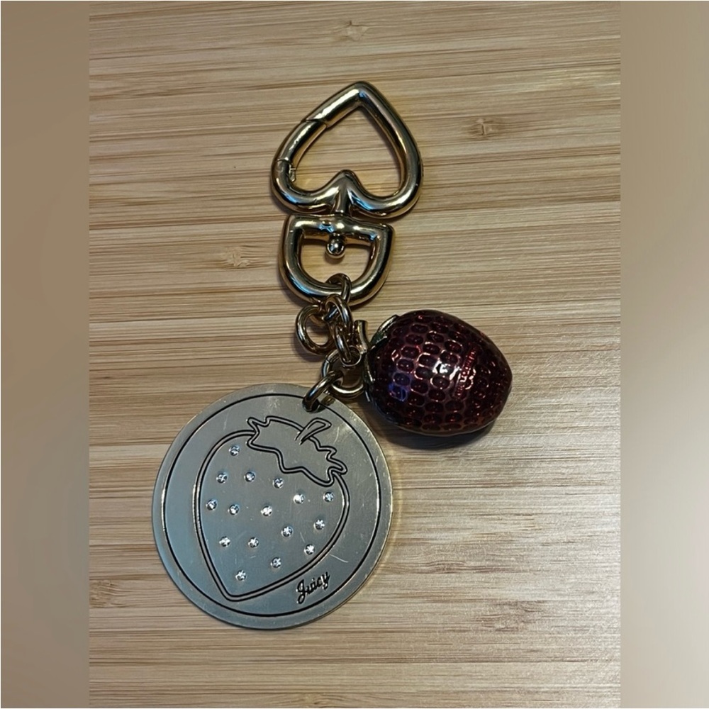 Juicy couture strawberry keychain